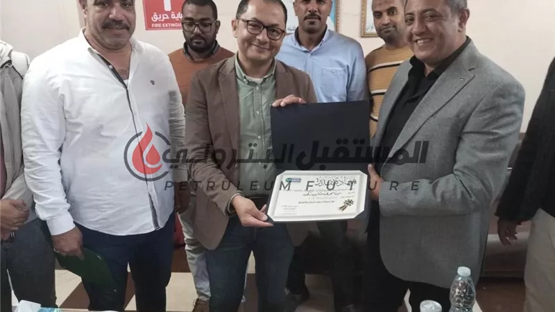 مينا مجدى يحصل على لقب العامل المثالى ورجل السلامة بجاسكو