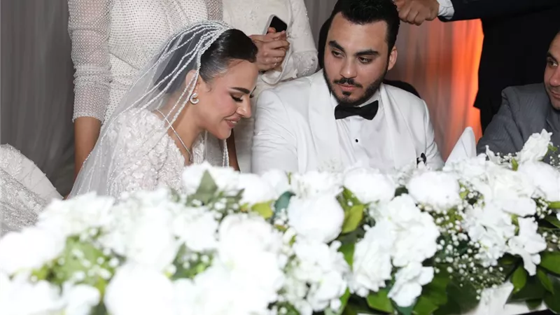 بالصور: زفاف محمد جمال القليوبي وريهام عبدالعزيز