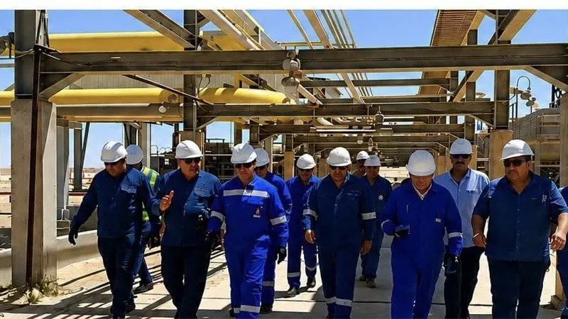 رئيسا الشركة العامة وشركة بترومنت يتفقدان أعمال الصيانة بحقول أبوسنان