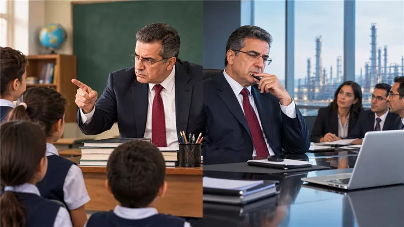 رئيس شركة بدرجة ناظر مدرسة